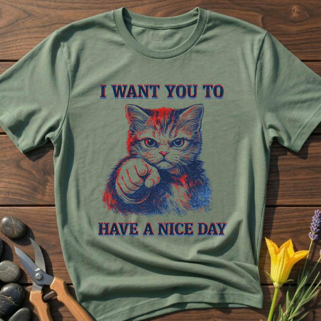 Have A Nice Day Kitty T-Shirt