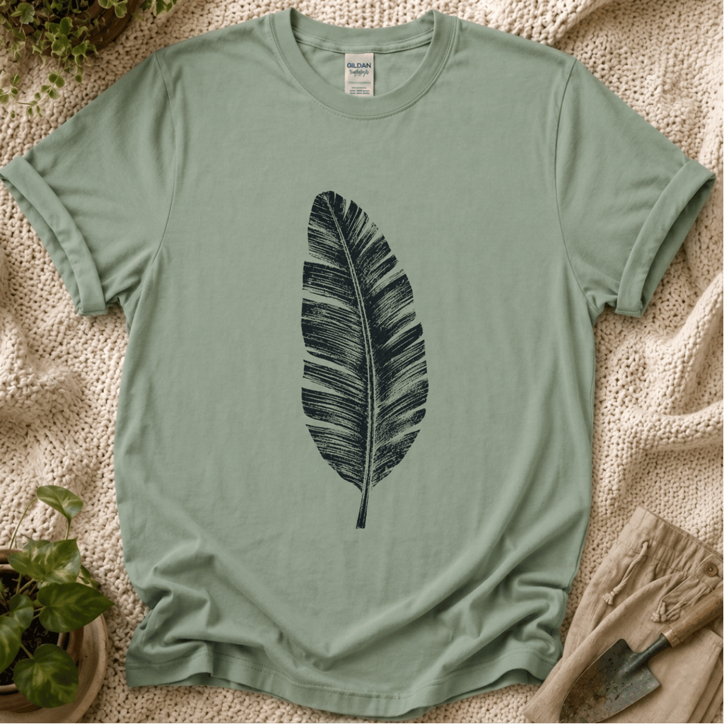 Feather of Luck T-Shirt by Zen & Zucchinis Slow Garden Club