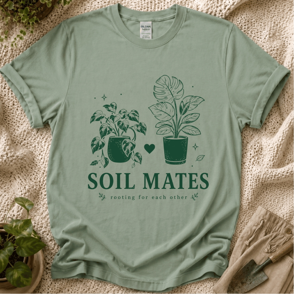Soil Mates Plant Lover T-Shirt by Zen & Zucchinis Slow Garden Club
