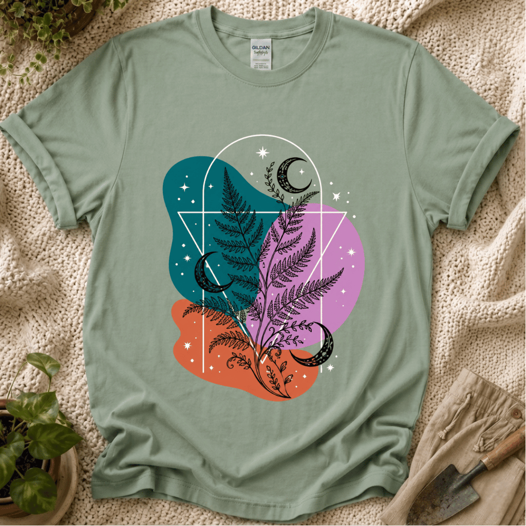 Moon Fern Slow Garden T-Shirt by Zen & Zucchinis Slow Garden Club