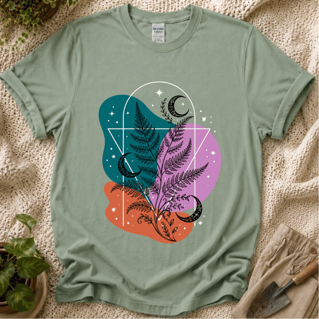 Moon Fern Slow Garden T-Shirt by Zen & Zucchinis Slow Garden Club