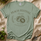 Peach Festival Summer Garden T-Shirt by Zen & Zucchinis Slow Garden Club