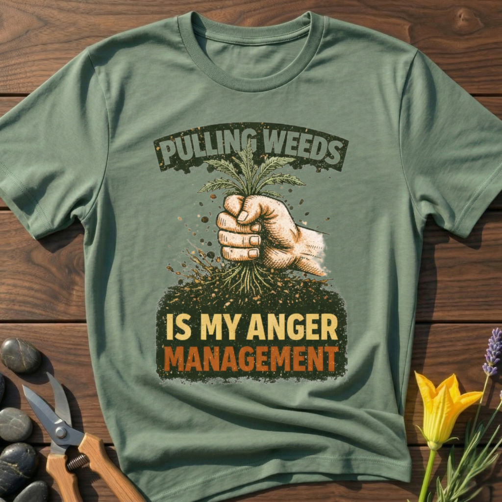 Pulling Weeds Anger Management T-Shirt