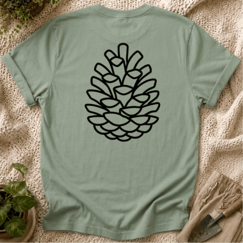 Quiet Pinecone Botanical T-Shirt by Zen & Zucchinis Slow Garden Club