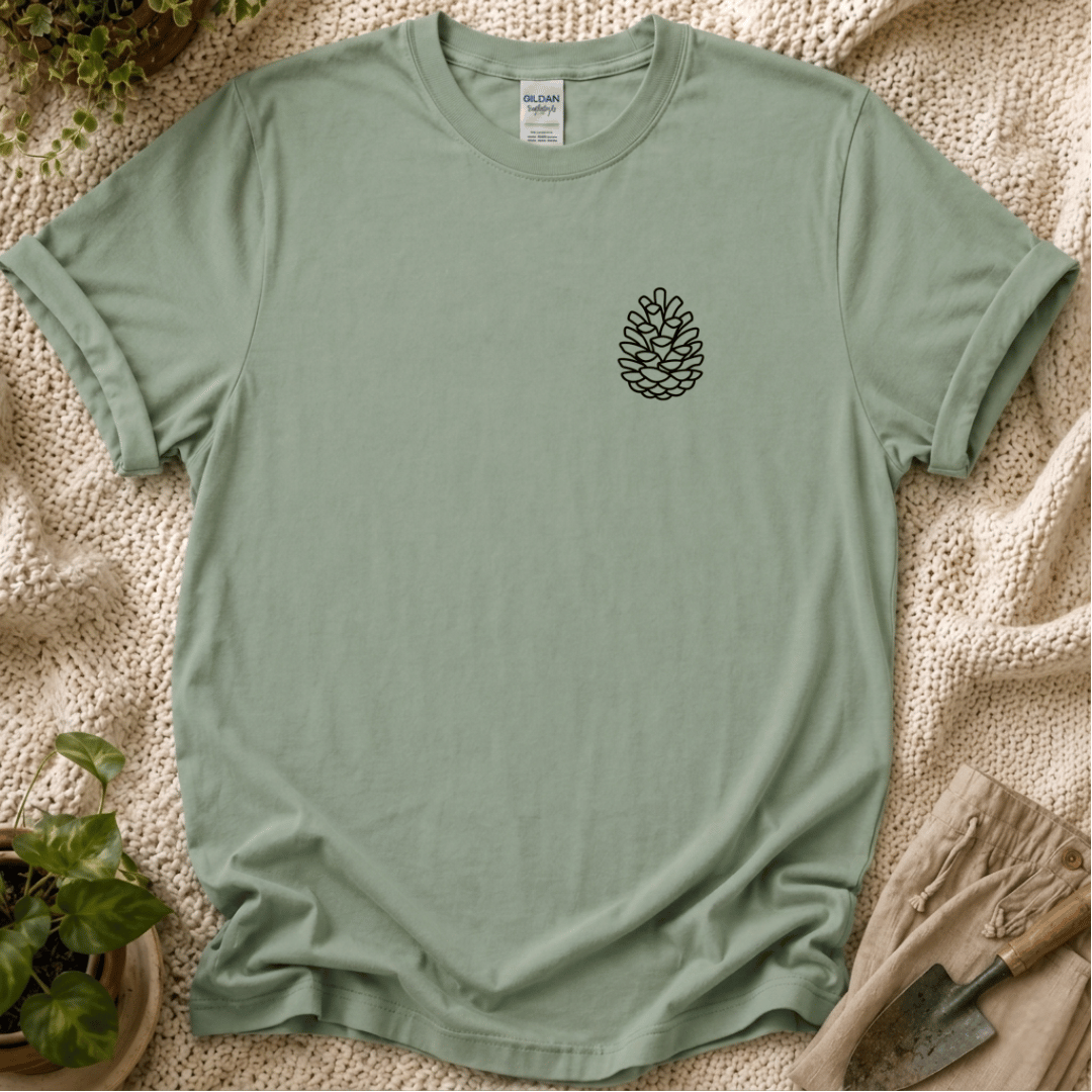 Quiet Pinecone Botanical T-Shirt by Zen & Zucchinis Slow Garden Club
