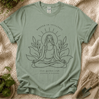 Rooted in Stillness Calm Garden T-Shirt by Zen & Zucchinis Slow Garden Club