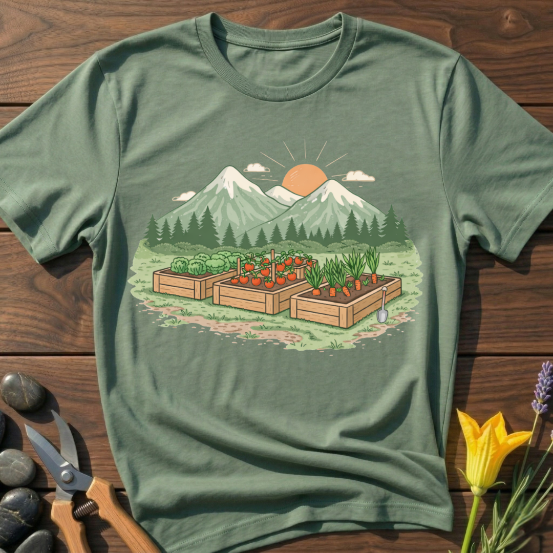 Garden Mountain View T-Shirt
