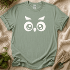 Cute Owl Gaze T-Shirt by Zen & Zucchinis Slow Garden Club
