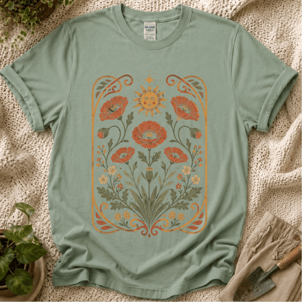 Wildflower Garden T-Shirt by Zen & Zucchinis Slow Garden Club