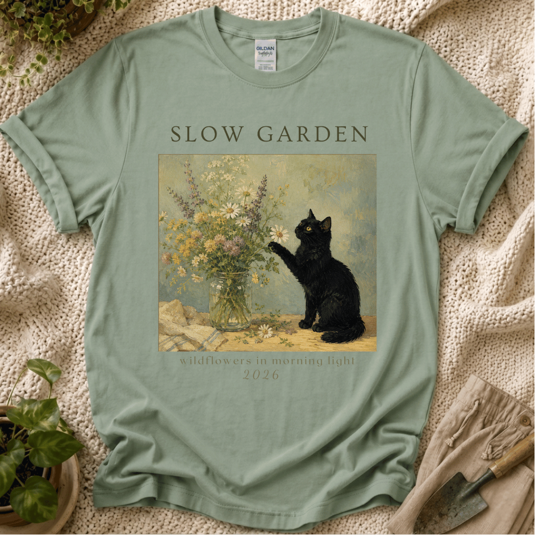 Wildflowers in Morning Light T-Shirt by Zen & Zucchinis Slow Garden Club