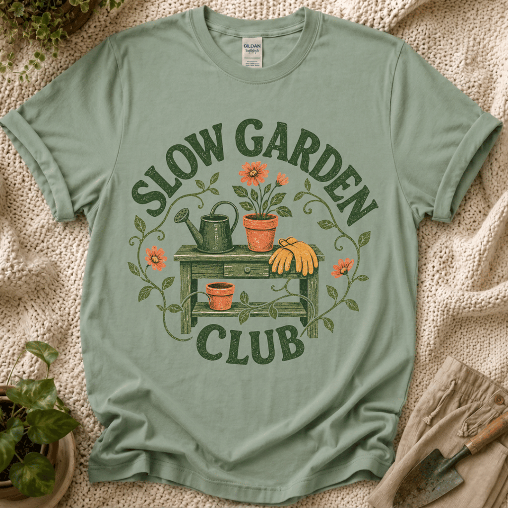 Slow Garden Club Garden Bench T-Shirt