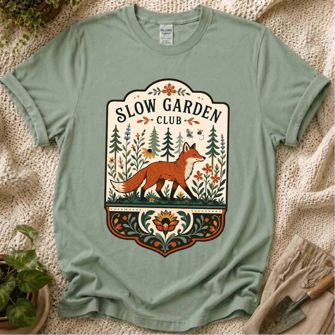 The Local Fox Slow Garden Club T-Shirt