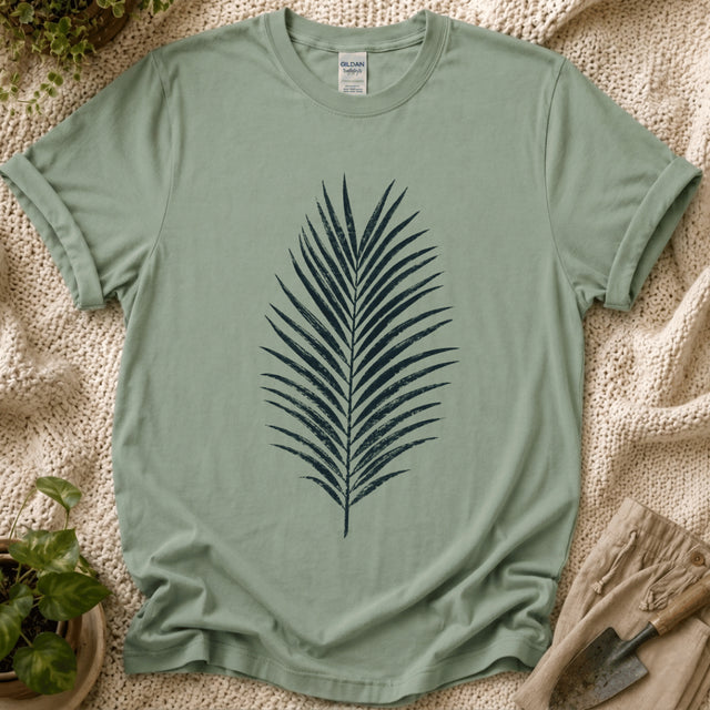 Palm Leaf Botanical T-Shirt - Zen & Zucchinis garden graphic tee