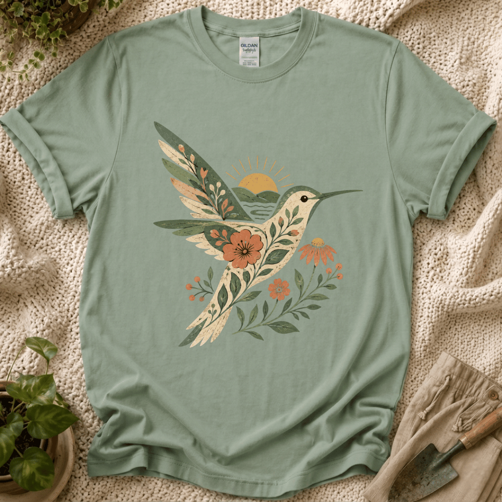 Botanical Hummingbird T-Shirt
