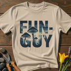 Fun-Guy T-Shirt - botanical nature graphic t-shirt, minimalist design, unisex tee for Nature Lovers, Garnder, Farmer, Plant Lovers
