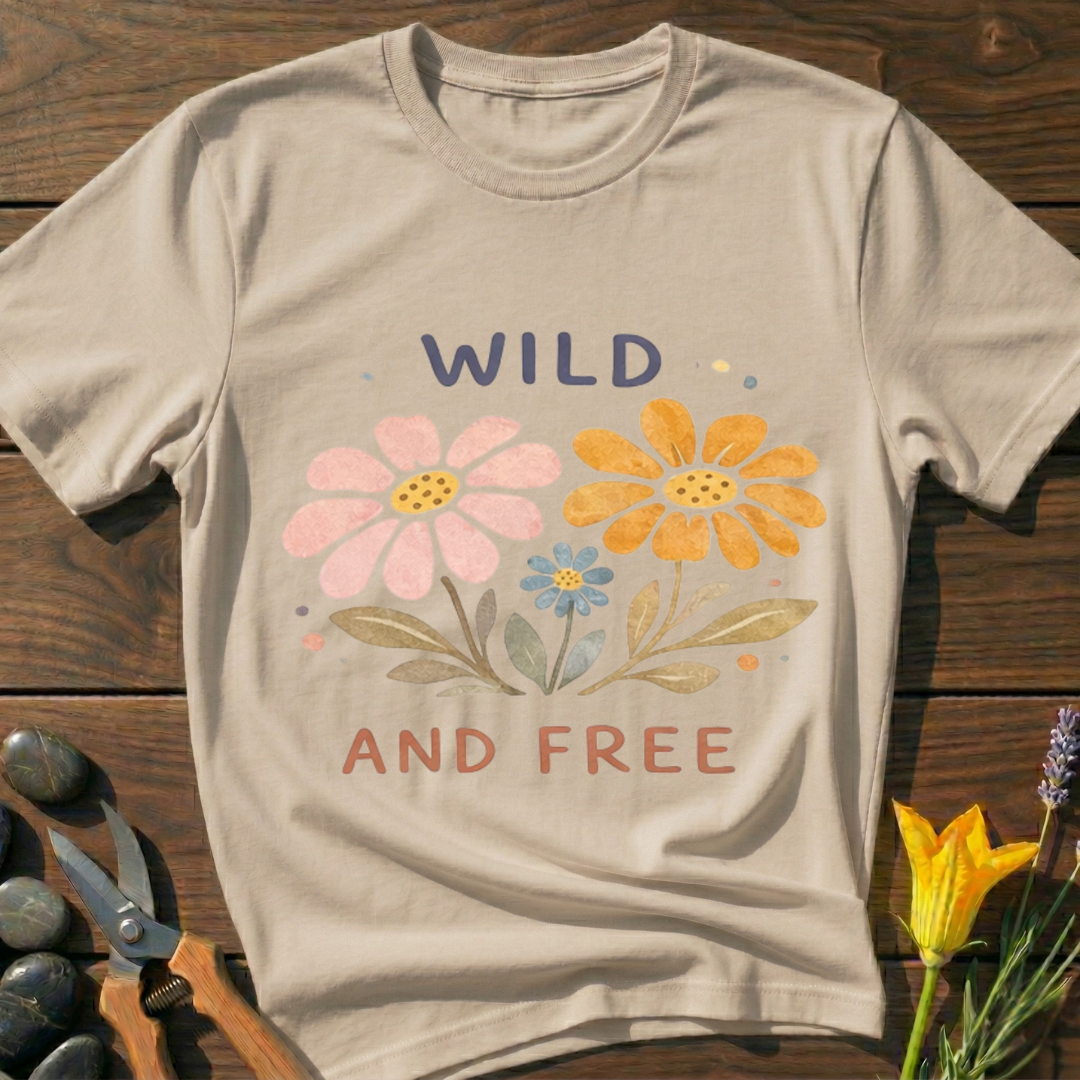 Wild and Free Flower T-Shirt