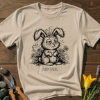 Happy Spring T-Shirt - botanical nature graphic t-shirt, minimalist design, unisex tee for Nature Lovers, Garnder, Farmer, Plant Lovers