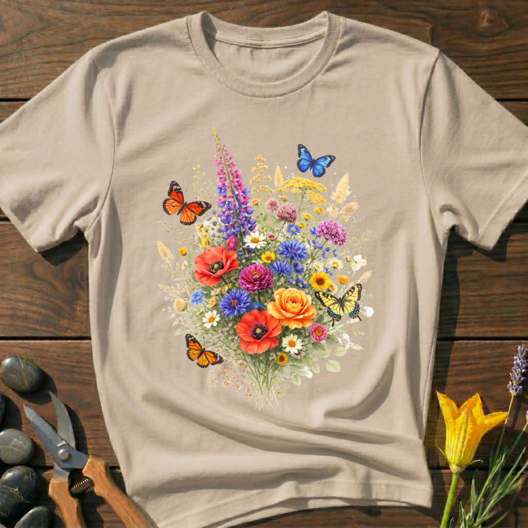 Floral Butterfly Bouquet T-Shirt