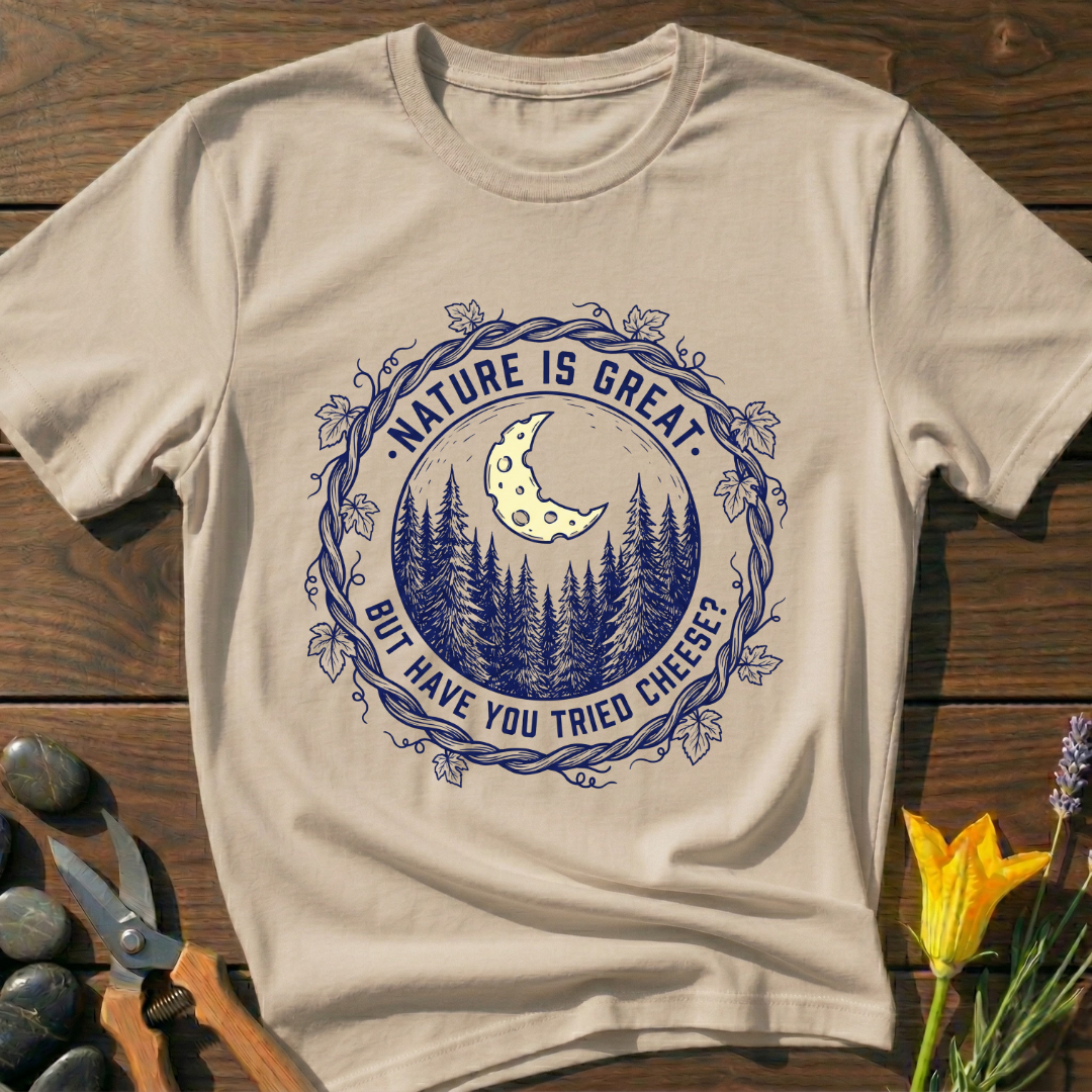 Great Nature T-Shirt - botanical nature graphic t-shirt, minimalist design, unisex tee for Nature Lovers, Garnder, Farmer, Plant Lovers