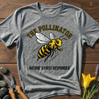 The Pollinator T-Shirt - botanical nature graphic t-shirt, minimalist design, unisex tee”