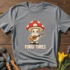 Fungi Times T-Shirt - botanical nature graphic t-shirt, minimalist design, unisex tee for Nature Lovers, Garnder, Farmer, Plant Lovers
