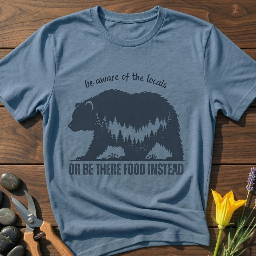 Hungry Locals T-Shirt - botanical nature graphic t-shirt, minimalist design, unisex tee”