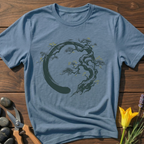 Enso Tree T-Shirt - botanical nature graphic t-shirt, minimalist design, unisex tee for Nature Lovers, Garnder, Farmer, Plant Lovers
