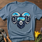 Cool Capricorn T-Shirt - botanical nature graphic t-shirt, minimalist design, unisex tee”