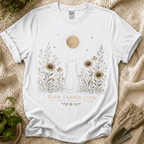 Cozy Botanical Garden Cat T-Shirt by Zen & Zucchinis Slow Garden Club