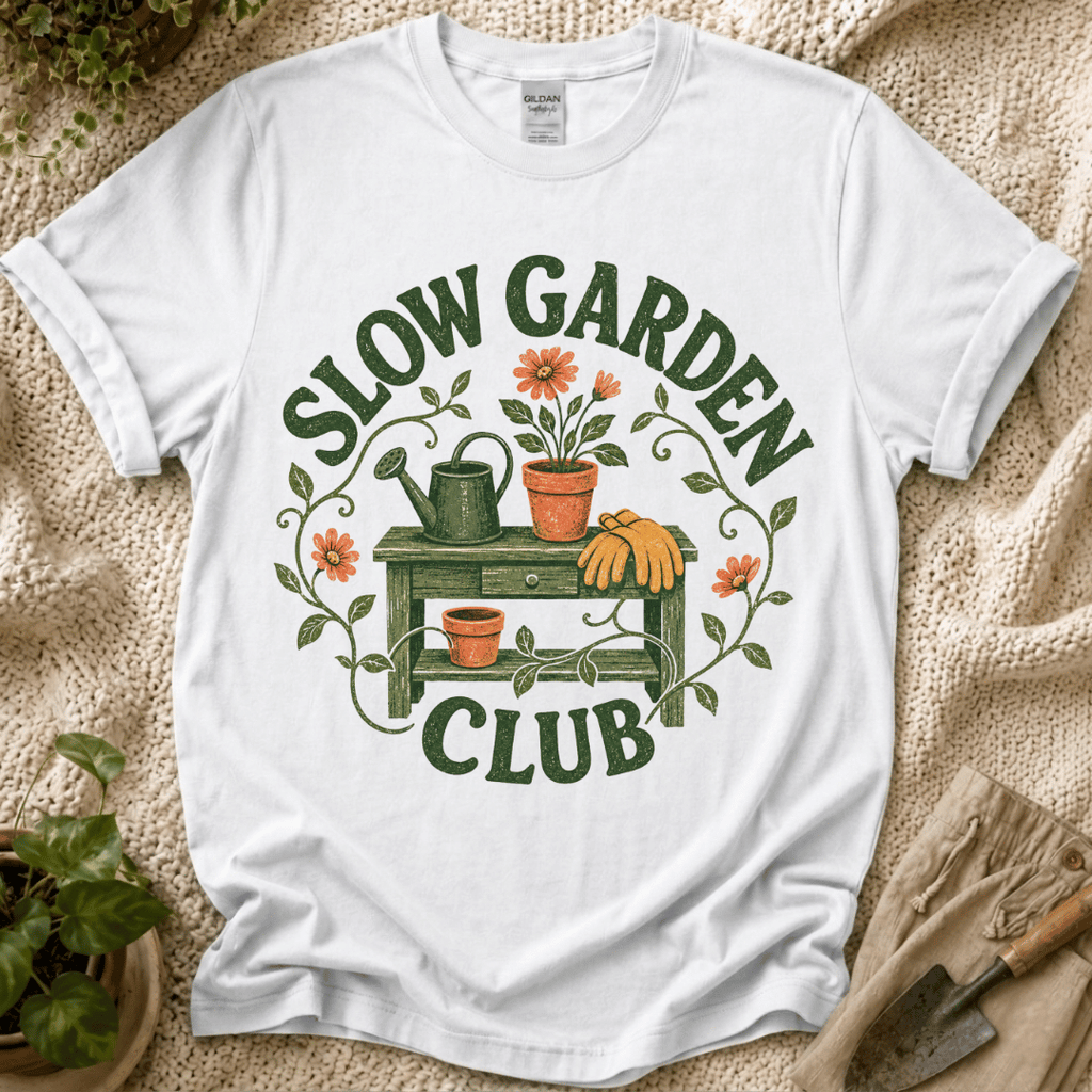 Slow Garden Club Garden Bench T-Shirt