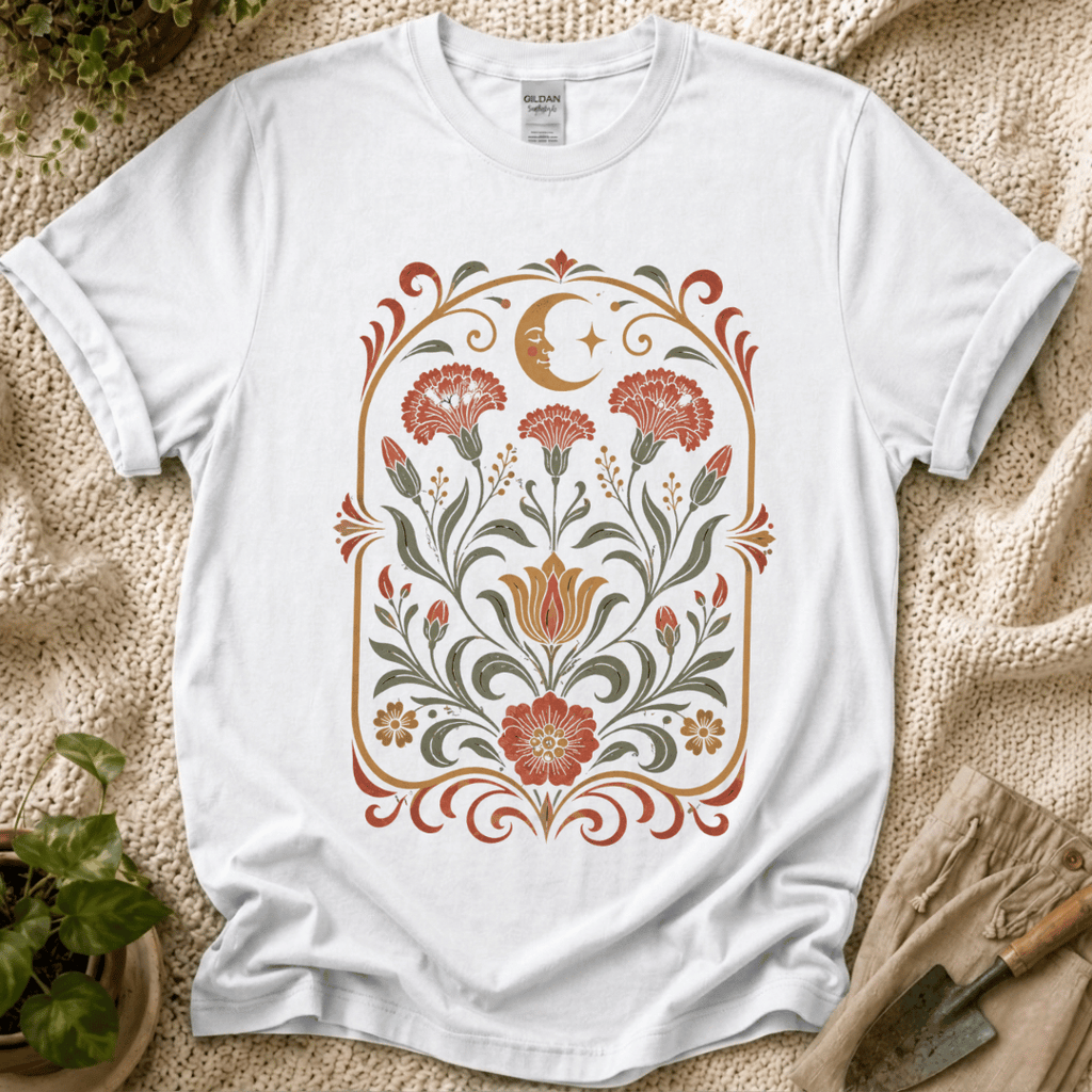 Celestial Folk Garden Sun Floral T-Shirt