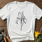 Zen Flower T-Shirt - botanical nature graphic t-shirt, minimalist design, unisex tee for Nature Lovers, Garnder, Farmer, Plant Lovers