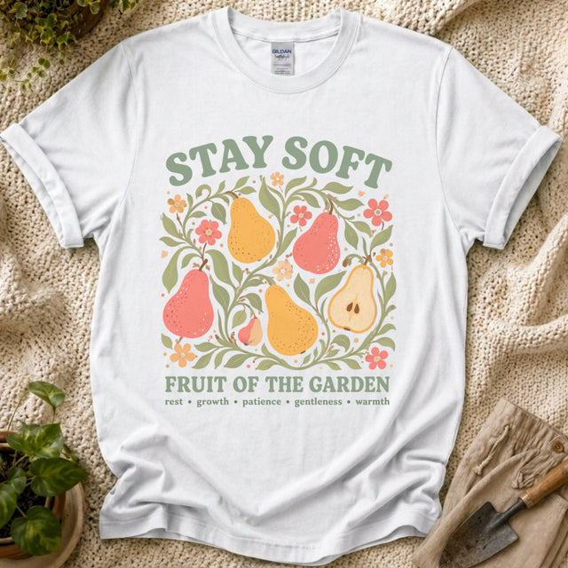 Stay Soft Fruit of the Garden Cottage T-Shirt by Zen & Zucchinis Slow Garden Club