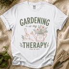 Gardening Is My Therapy Wildflower T-Shirt by Zen & Zucchinis Slow Garden Club