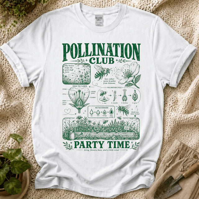 Pollination Party Time T-Shirt - Zen & Zucchinis garden graphic tee
