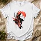 Wild Botanical Fern Spirit Woman T-Shirt by Zen & Zucchinis Slow Garden Club