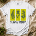 Slow And Steady Art Flower T-Shirt