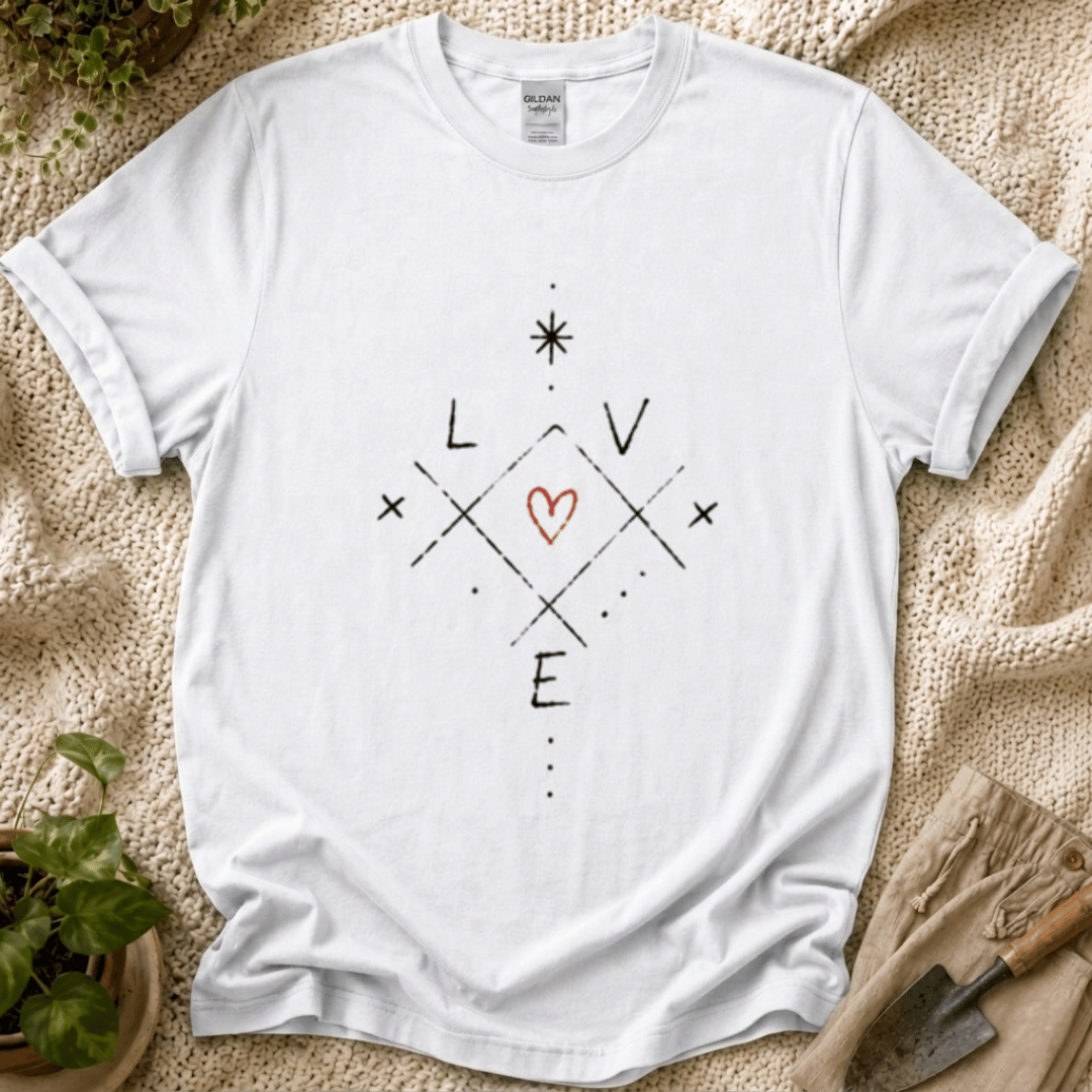 Love Grows Quietly T-Shirt by Zen & Zucchinis Slow Garden Club