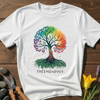 Treemendous T-Shirt - botanical nature graphic t-shirt, minimalist design, unisex tee for Nature Lovers, Garnder, Farmer, Plant Lovers