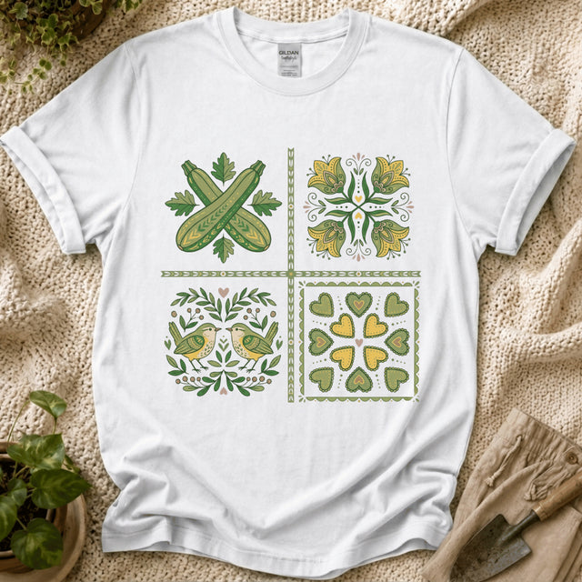 Zen & Zucchinis Folk Garden T-Shirt by Zen & Zucchinis Slow Garden Club