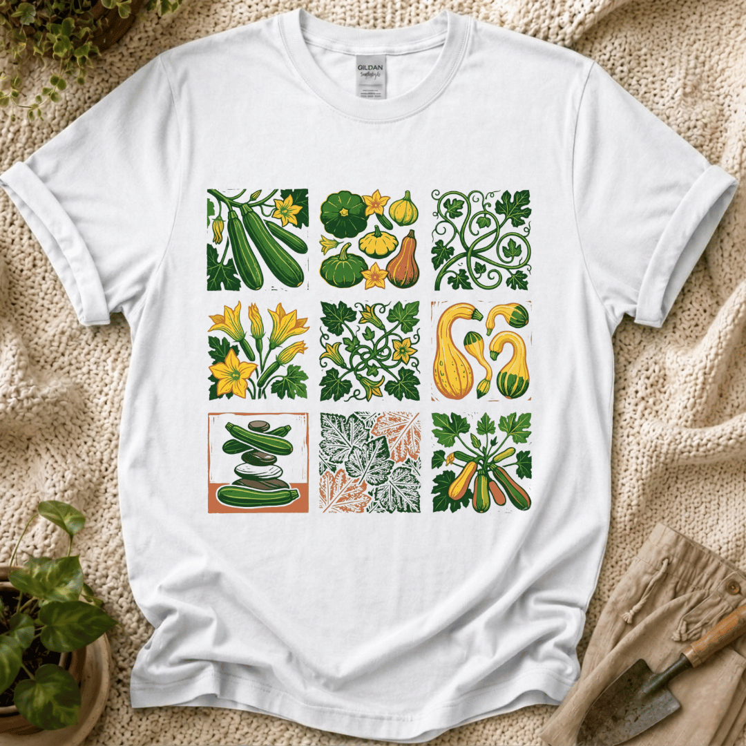Zucchini Gardens T-Shirt by Zen & Zucchinis Slow Garden Club