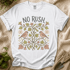 No Rush Zucchini Vine Garden T-Shirt by Zen & Zucchinis Slow Garden Club