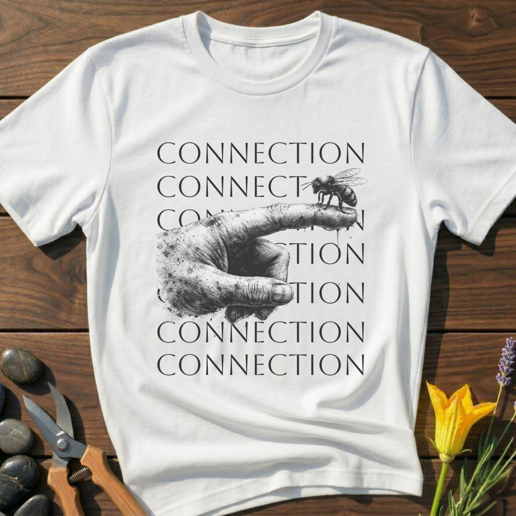 Connection T-Shirt - botanical nature graphic t-shirt, minimalist design, unisex tee”