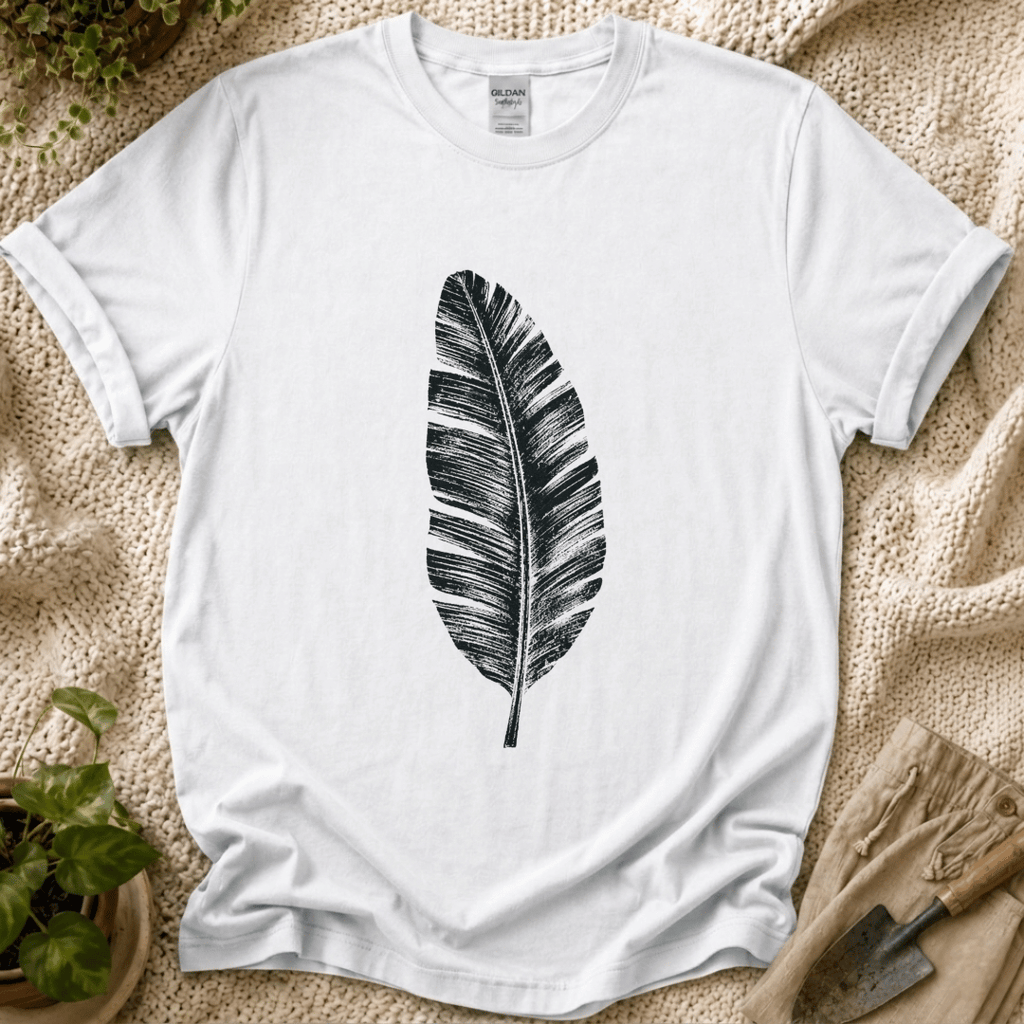 Feather of Luck T-Shirt by Zen & Zucchinis Slow Garden Club
