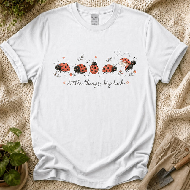 Little Thinks Big Luck Ladybug T-Shirt - Zen & Zucchinis garden graphic tee