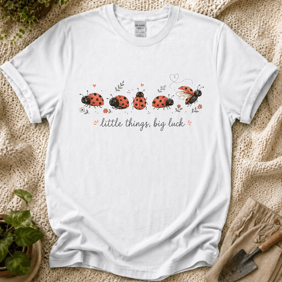 Little Thinks Big Luck Ladybug T-Shirt