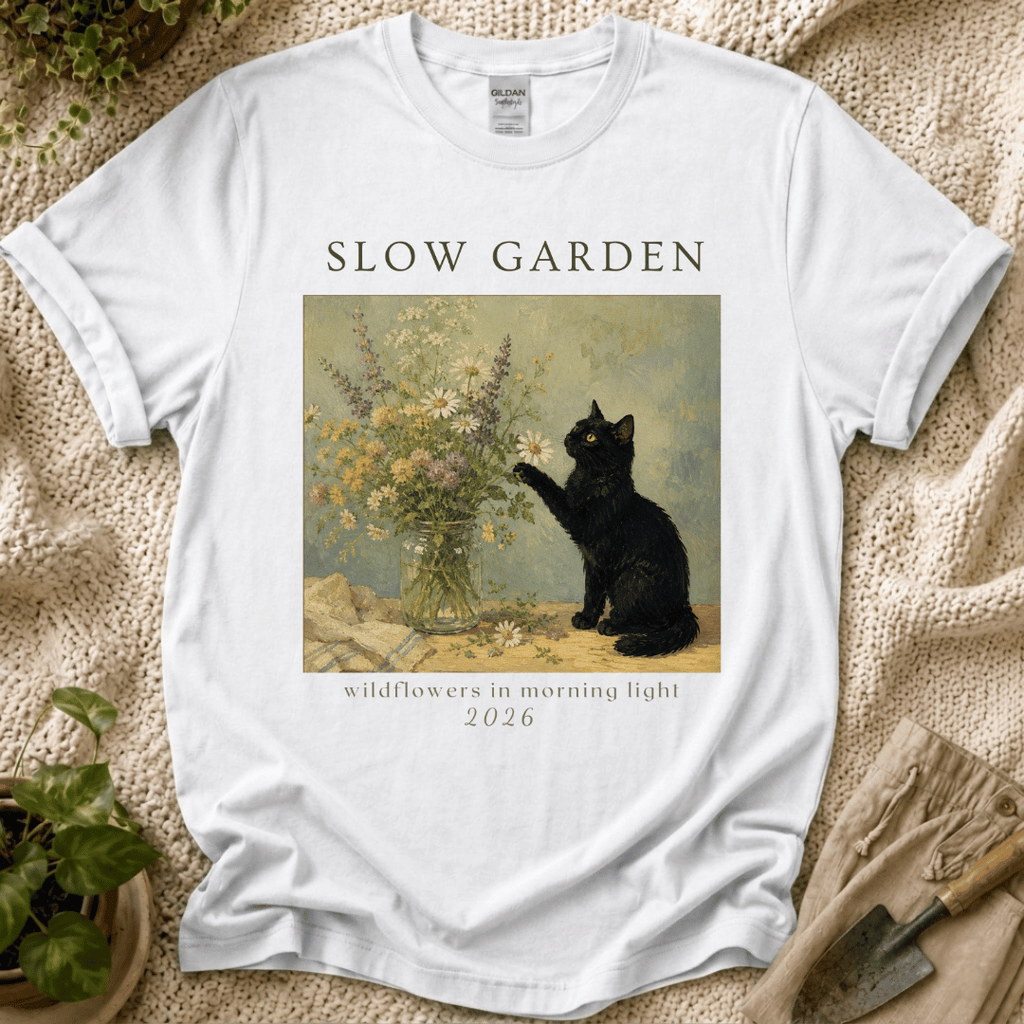 Wildflowers in Morning Light T-Shirt by Zen & Zucchinis Slow Garden Club