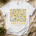 Soft Life Society Yellow Flower T-Shirt by Zen & Zucchinis Slow Garden Club