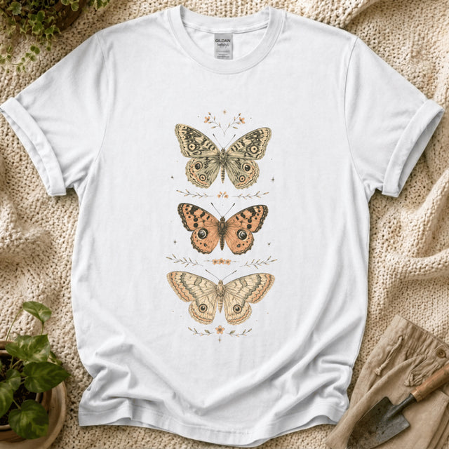 Botanical Butterflies Vintage Nature T-Shirt by Zen & Zucchinis Slow Garden Club