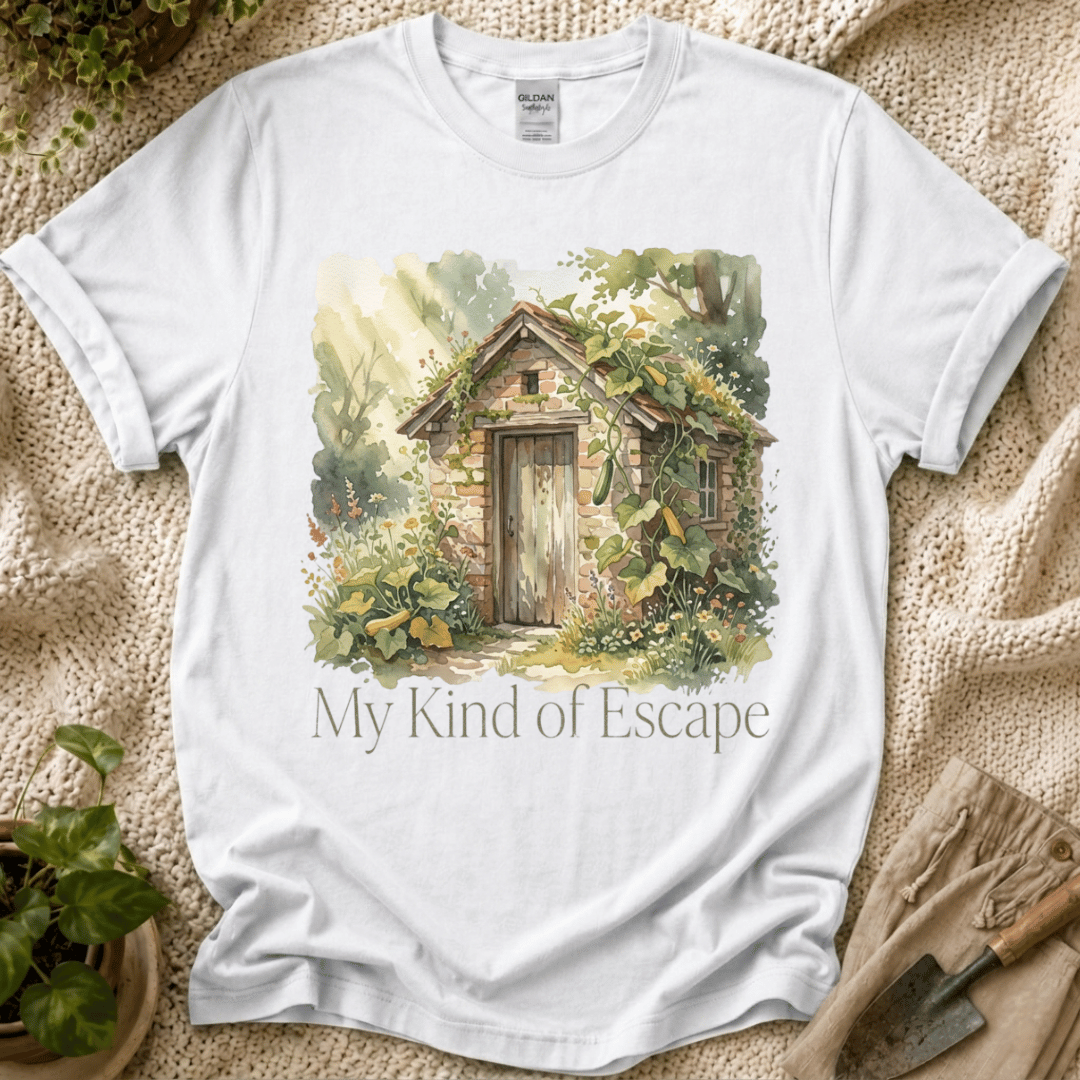 My Kind of Escape Slow Garden T-Shirt by Zen & Zucchinis Slow Garden Club